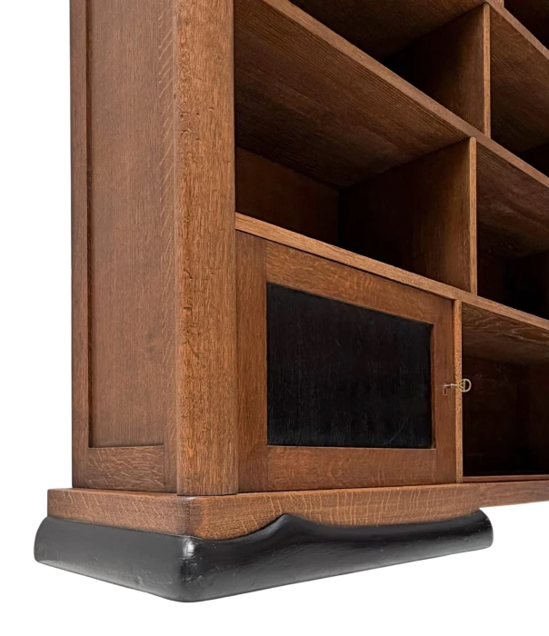 1920s Art Deco Open Bookcase by Paul Bromberg for H. Pander